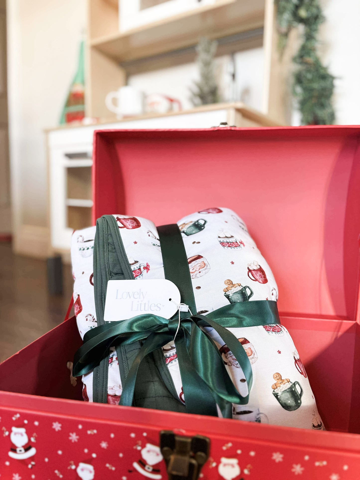 Christmas Coffee Quilted Blanket